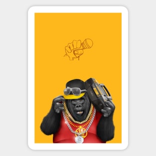 Rapper of the apes Sticker